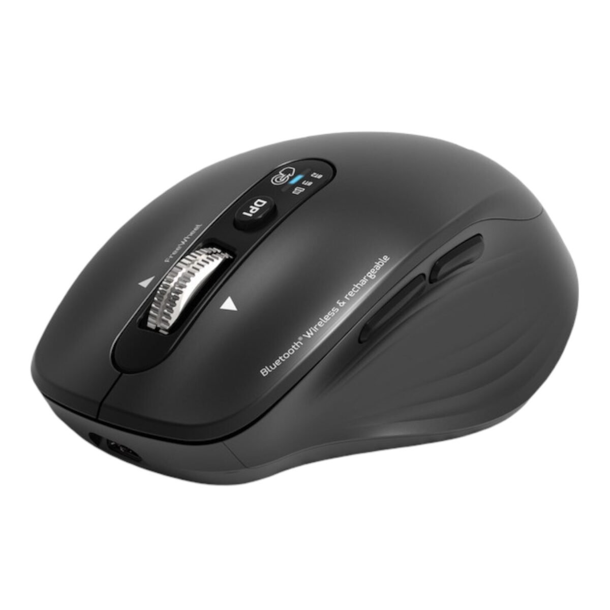 910202-WR-03 Port Connect Business 2.4GHz Rechargeable Bluetooth Wireless Mouse - Black - Image 3