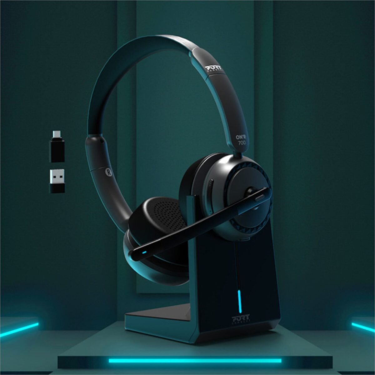 912003-WR-07 Port Connect ON’R 700 Bluetooth Wireless Headset with Noise Cancellation - Image 8