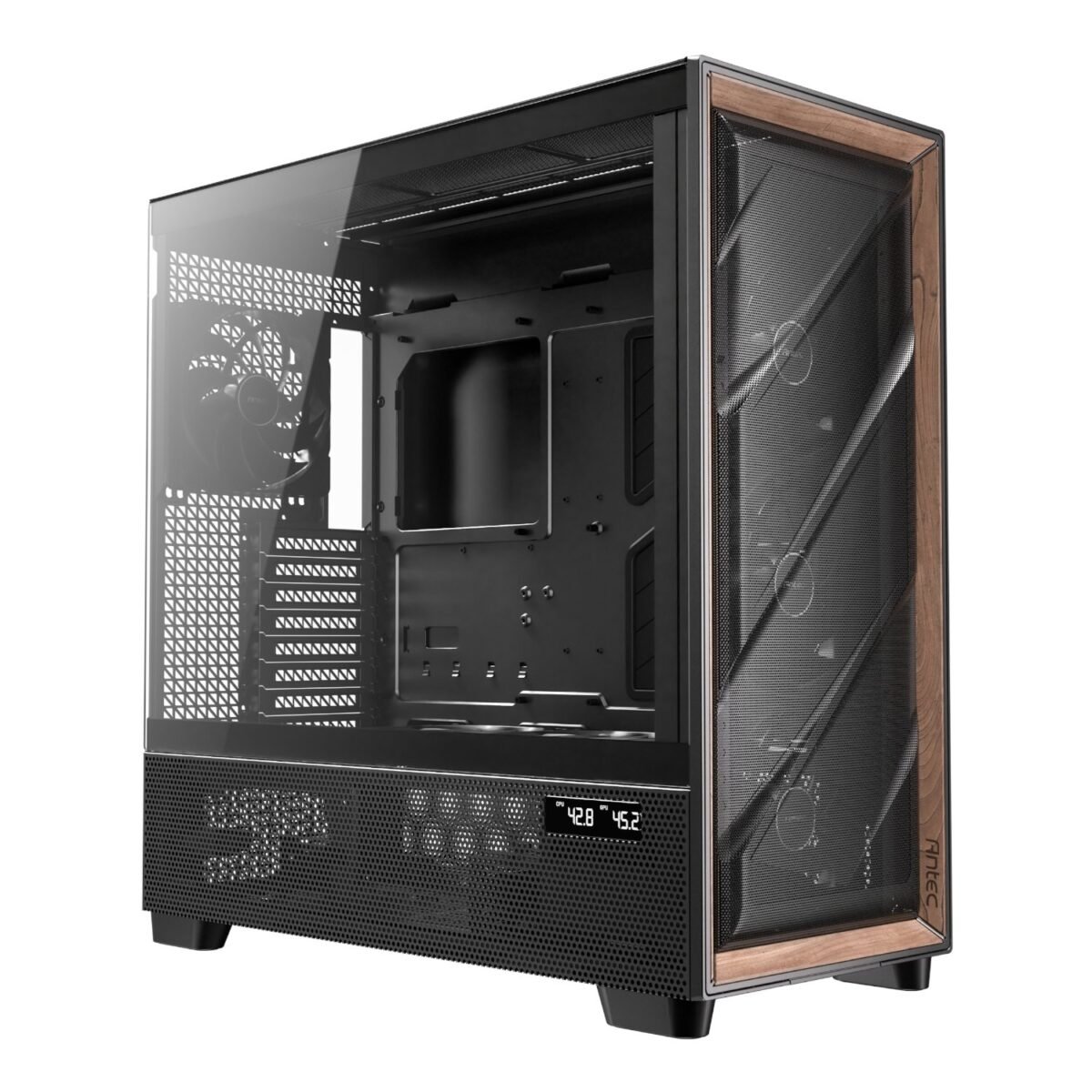Antec_FLUX-PRO_wr_01a Antec FLUX PRO E-ATX Full Tower Gaming Chassis – Black - Image 1