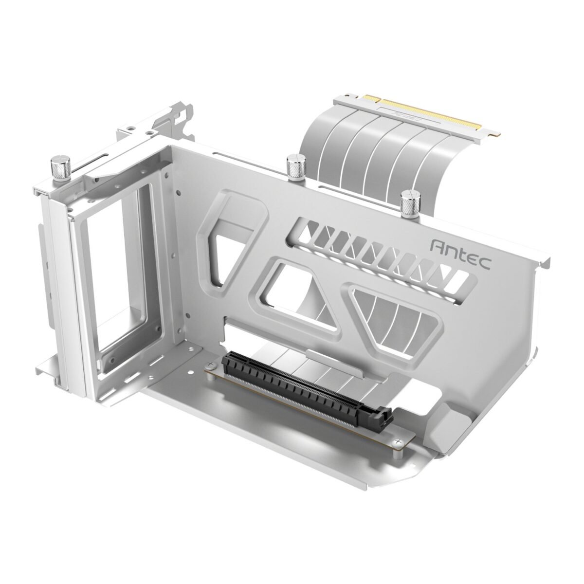 Antec_SHIFT-WHT_wr_01a Antec Vertical GPU Bracket with PCIE 4.0 Riser Cable ( Shift White ) - Image 1