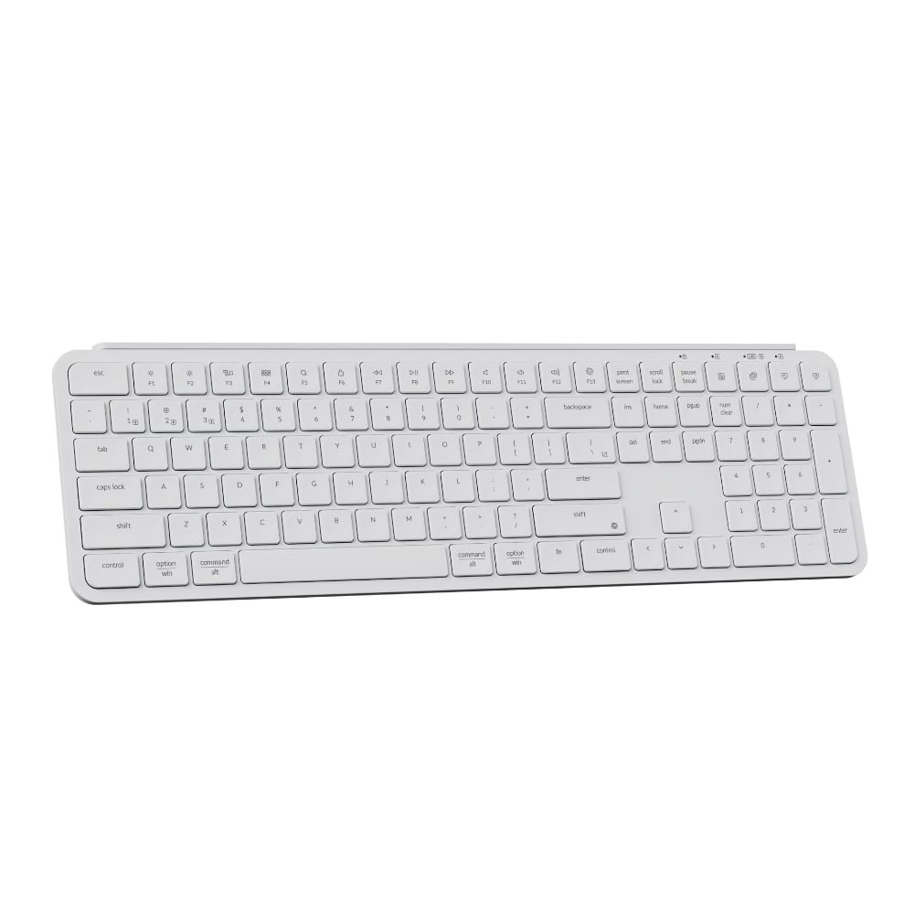 B6P-K8_wr_02a Keychron B6 Pro Ultra-Slim 100% Wireless Keyboard – Ivory White - Image 2