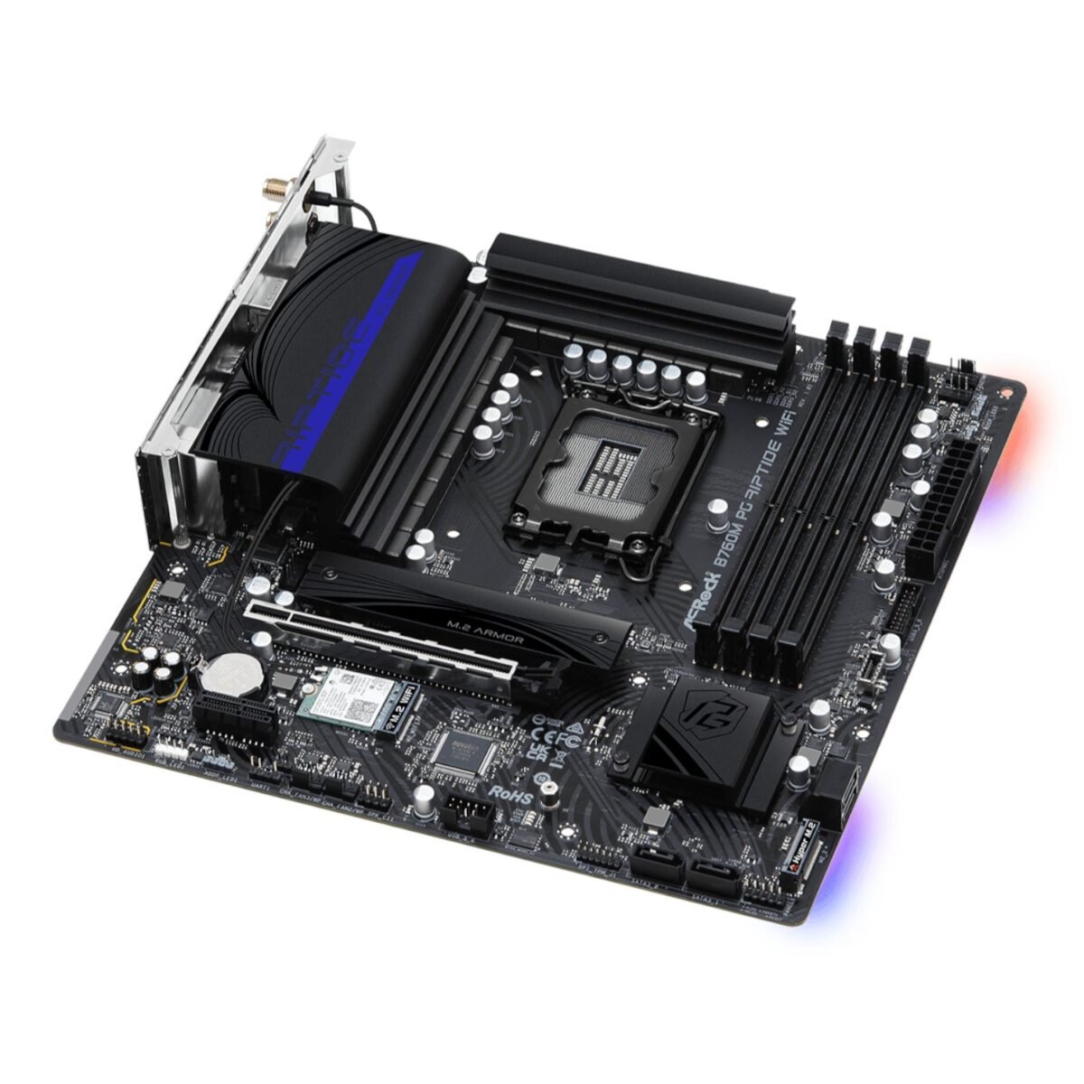 B760M-PGRIPTIDEWIFI_ASROCK-B760M-PG-RIPTIDE-WIFI-LGA1700-M-A_wr_04 ASRock B760M PG Riptide Wi-Fi Intel LGA1700 Micro-ATX Motherboard - Image 3