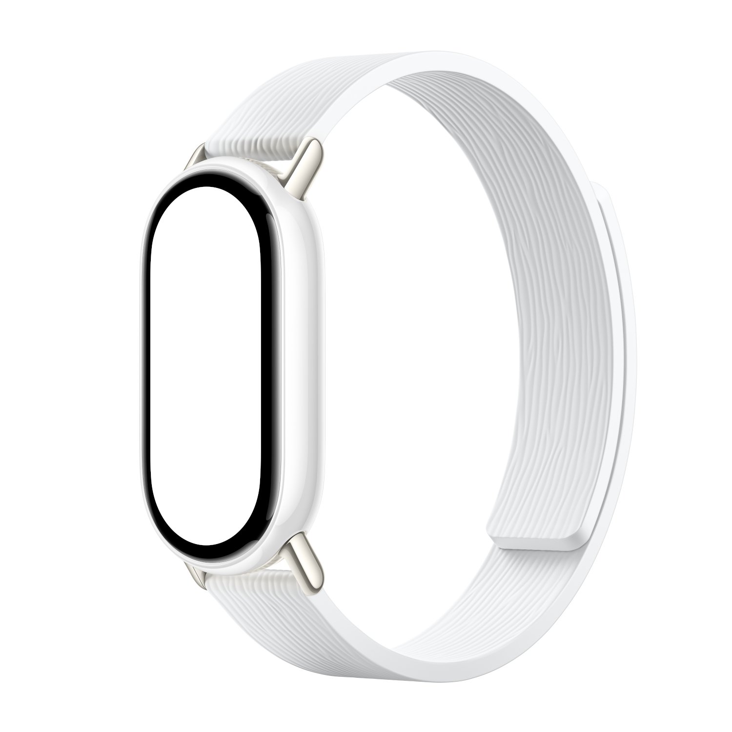Xiaomi Smart Band 10 Magnetic Kona Leather Strap - Glacier White - Image 3