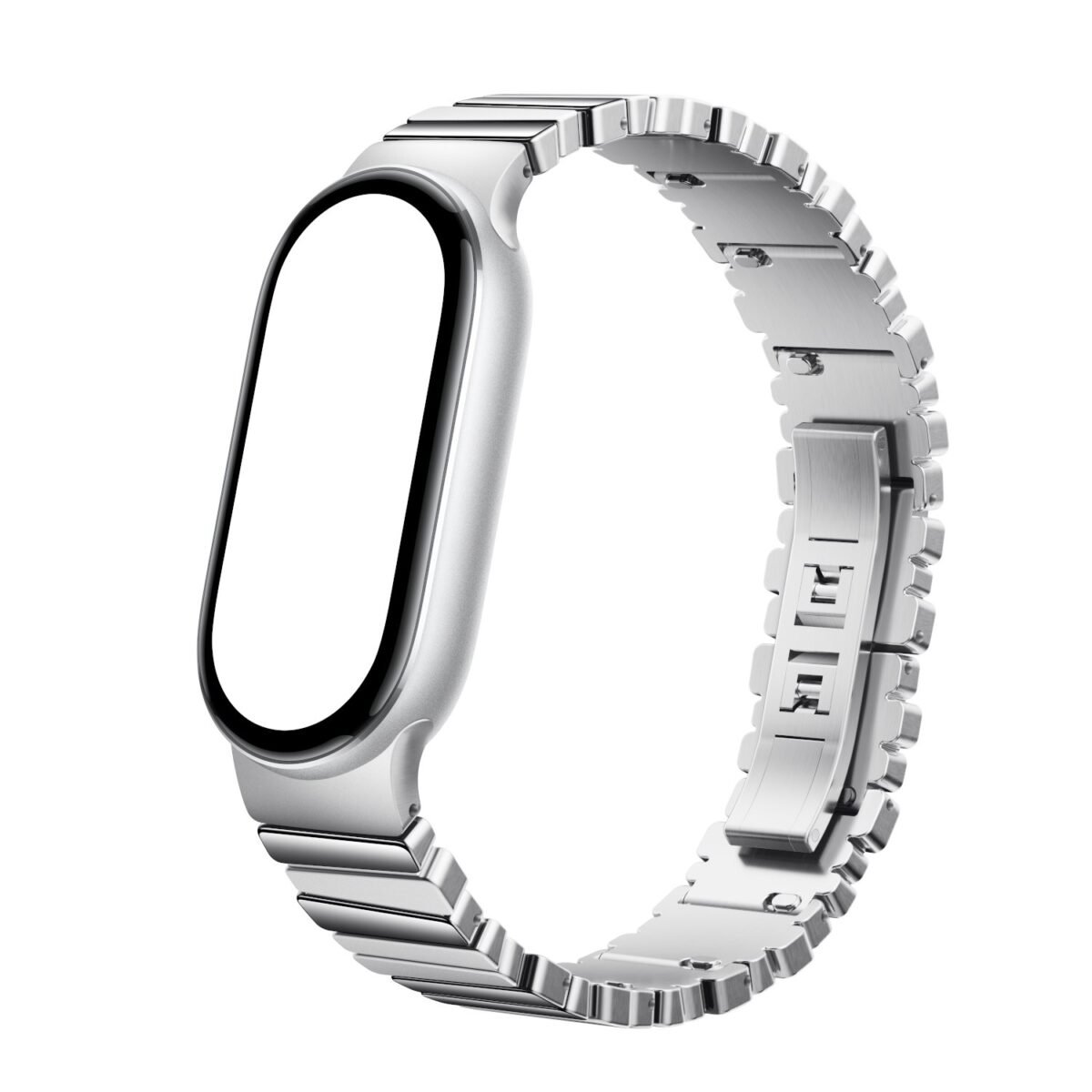 BHR07YHGL_Xiaomi-Smart-Band-10-Asymmetrical-Metal-Strap-Silver_wr_02 Xiaomi Smart Band 10 Asymmetrical Metal Strap – Silver - Image 2