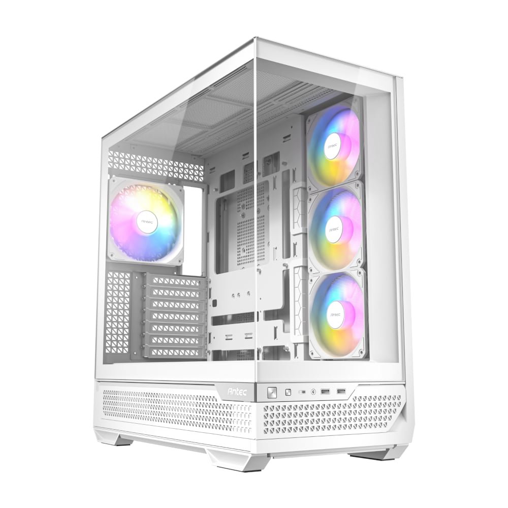 C7-ARGB-B_wr_02 Antec C7 ARGB ATX Mid Tower Gaming Chassis – White - Image 1