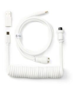 Alternative view of Keychron Coiled Aviator White Cable
