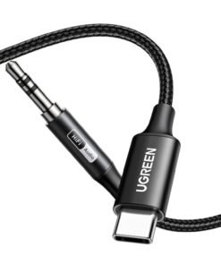 Alternative view of UGREEN USB Type-C to 3.5mm AUX Audio Cable 1M - Black