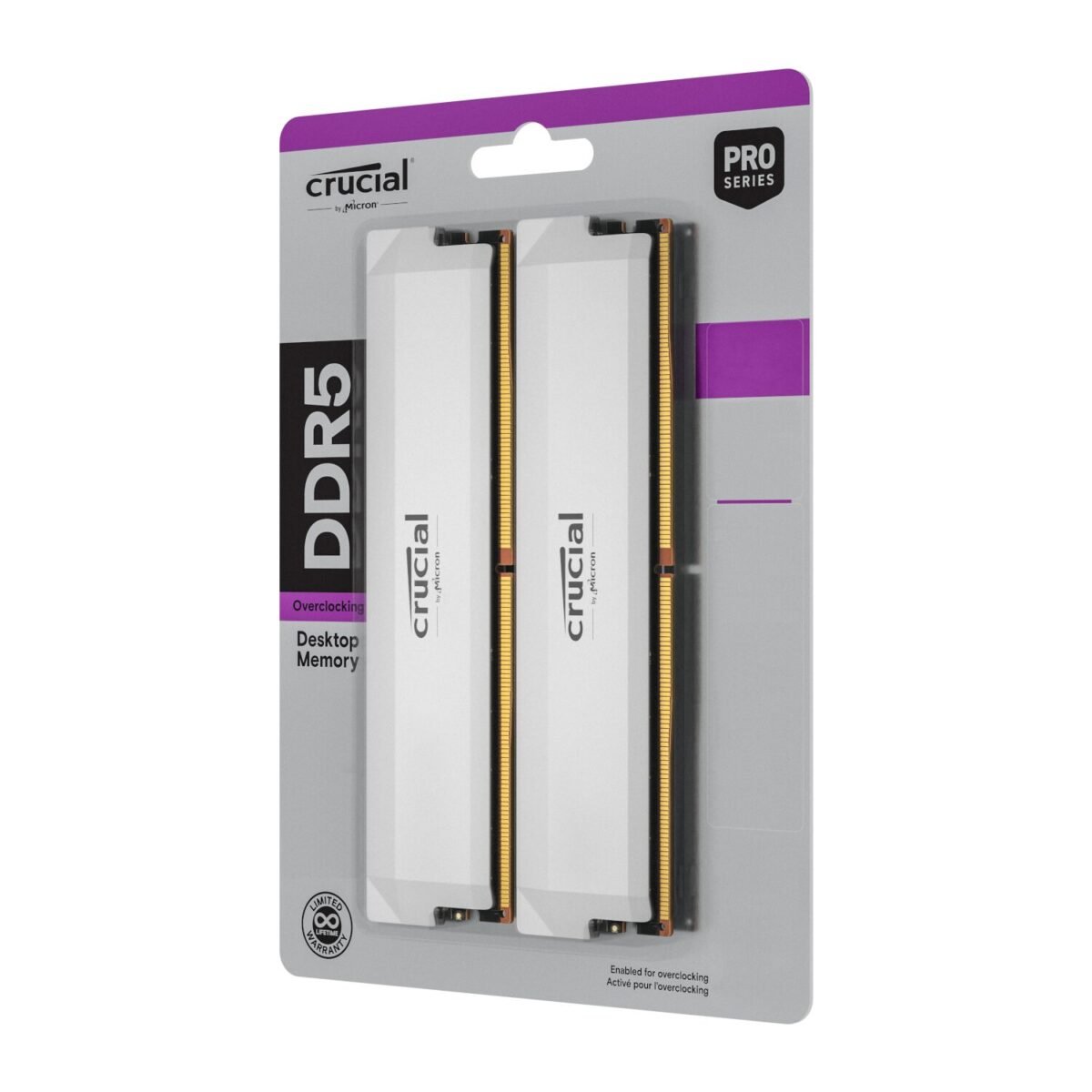 CP2K32G60C40U5W-wr-02 Crucial Pro DDR5-6400 64GB Overclocking Memory Kit - White - Image 5