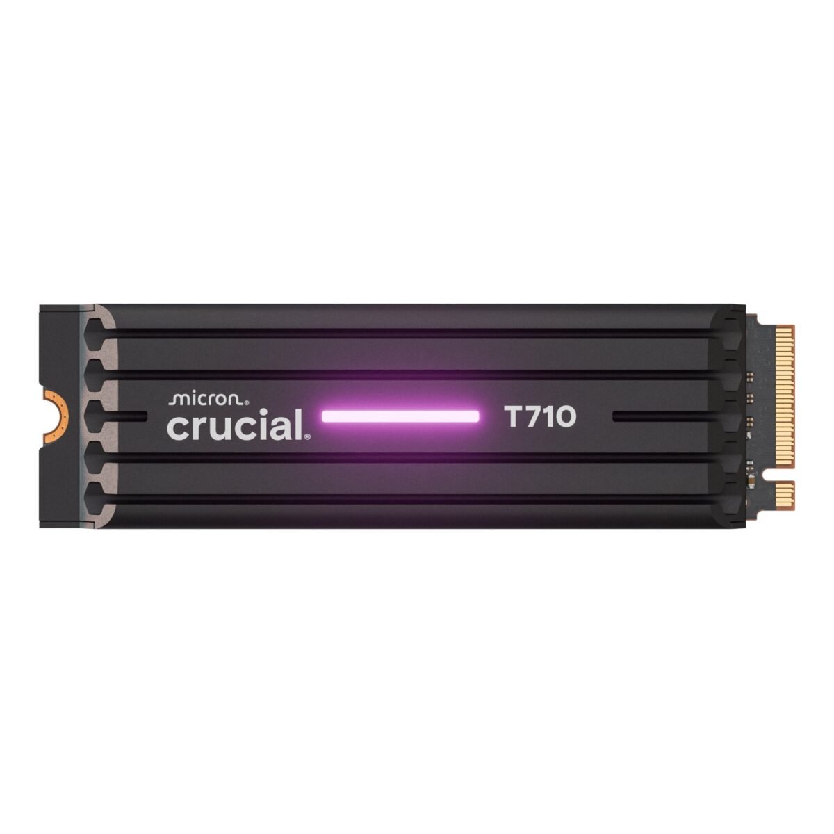 CT2000T710SSD5_Crucial-T710-2TB-M.2-NVMe-Gen5-NAND-SSD-with-Heatsink-Black_wr_01a Crucial T710 2TB M.2 NVMe Gen5 NAND SSD with Heatsink - Image 1