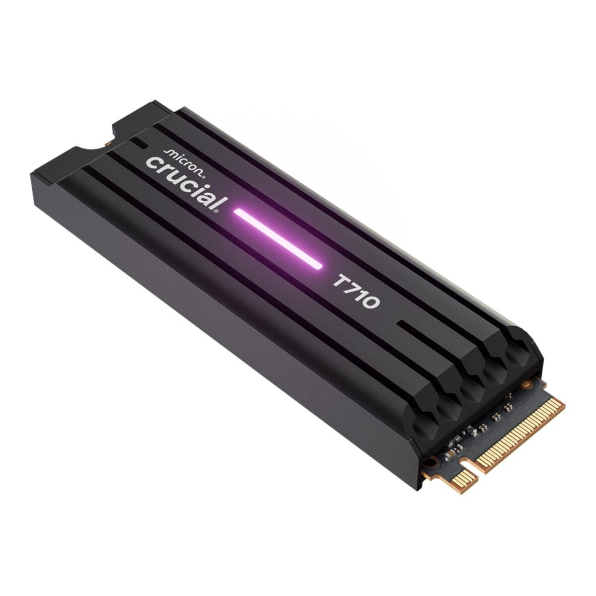 CT2000T710SSD5_Crucial-T710-2TB-M.2-NVMe-Gen5-NAND-SSD-with-Heatsink-Black_wr_02a Crucial T710 2TB M.2 NVMe Gen5 NAND SSD with Heatsink - Image 2