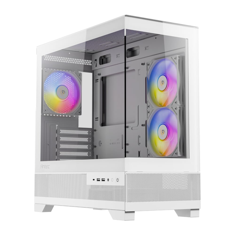 CX500M-W_wr_01 Antec CX500M Micro-ATX | ITX RGB Mini-Tower Gaming Chassis Type-C - White - Image 1