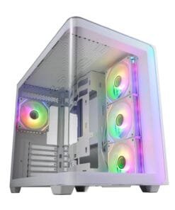 Alternative view of FSP M580 ARGB ATX Mid Tower Gaming Chassis - White