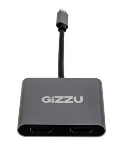 Gizzu 4-in-1 Type-C to Dual HDMI Hub