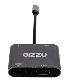 Gizzu 4-in-1 Type-C to HDMI/VGA/USB3.0 Hub