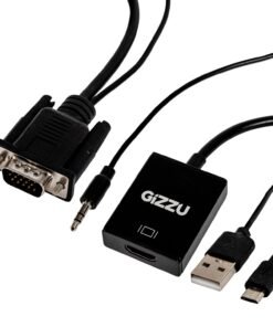 Gizzu 1080P VGA to HDMI Adapter with Audio