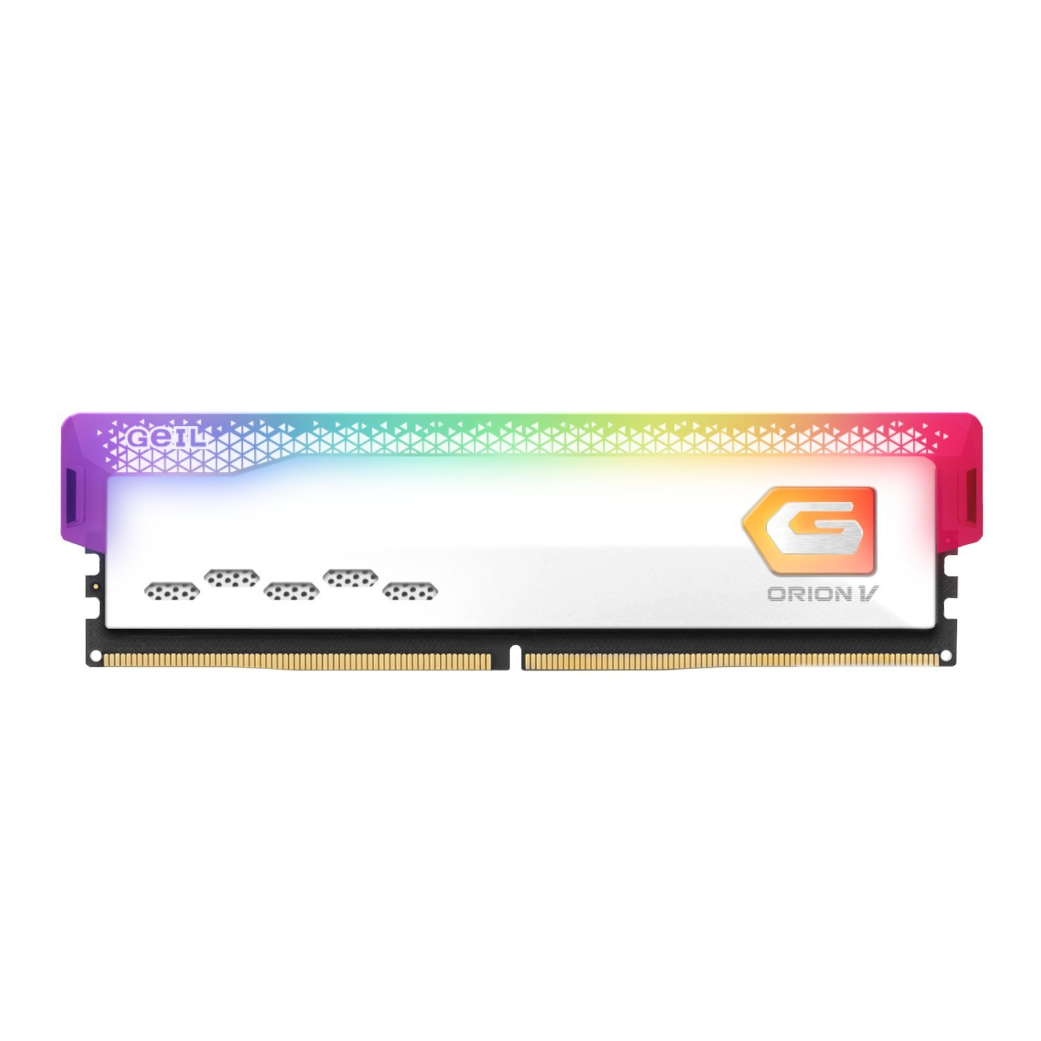 GAVSW516GB6000C36CSC_Geil-Orion-V-RGB-16GB-6000MHz-DDR5-Desktop-Gaming-Memory-White_wr_02 Geil Orion V RGB 16GB 6000MHz DDR5 Desktop Gaming Memory - White - Image 1