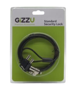 Alternative view of GIZZU 1.8m T-Bar Laptop Cable Lock Master Key Compatible