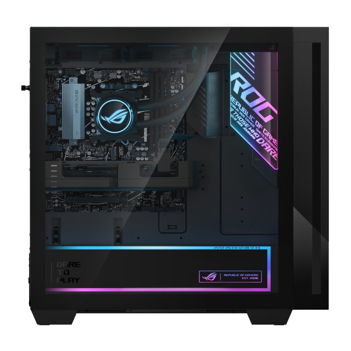 GM700TZ-73210B70WW_Asus-ROG-G700-AMD-Ryzen-7-9700X-Windows-11-Gaming-Desktop-Tower-Black_wr_03a Asus ROG G700 Gaming Desktop Tower | Ryzen 7 9700X | 32GB DDR5 | RTX 5070 | 1TB SSD | Windows 11 - Image 3