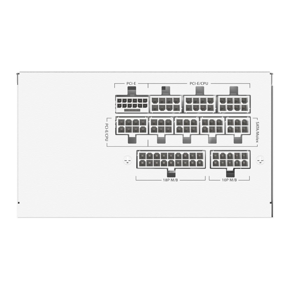 GSK850-W_wr_06 Antec GSK 850W GEN5 ATX3.1 and PCIE5.1 80 Plus Gold Fully Modular White - Image 6
