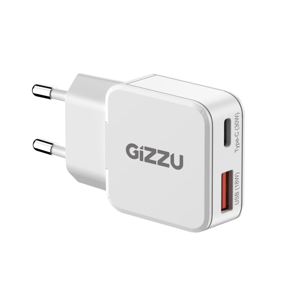 GWCCU30W_Gizzu-2-Port-30W-GaN-Wall-Charger-White_wr_04a Gizzu 2-Port 30W GaN Wall Charger - Image 4