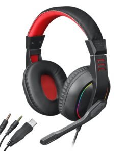 Redragon Over-Ear ARES Aux RGB Gaming Headset - Black