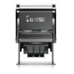 Custom Text + Dater Rubber Stamp – Self-inking - Black/60mm x 40mm