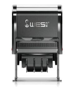 Custom Text + Dater Rubber Stamp – Self-inking - Black/60mm x 40mm