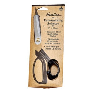 Hemline 230mm (9″) Dressmaking Scissors - Black