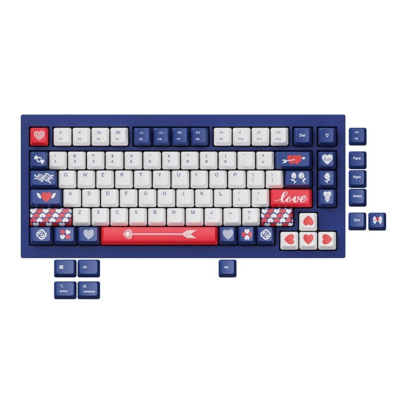 JM-82_wr_01 Keychron Dye-Sub PBT Full Keycap Set - Love - Image 1