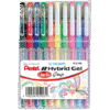 Pentel Hybrid Gel Ink Roller - Wallet of 10