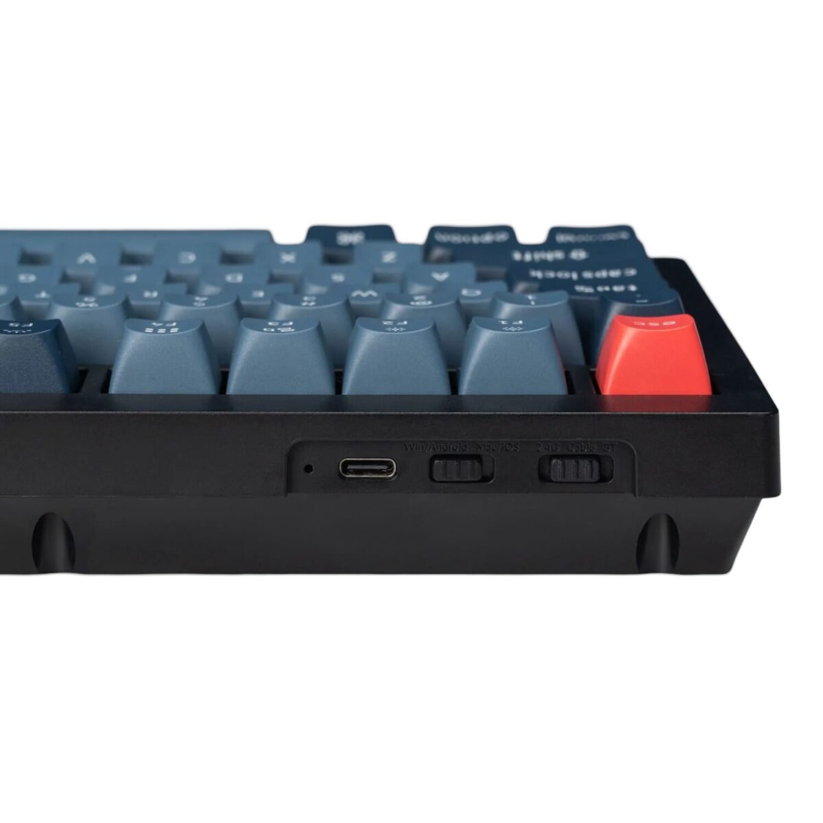KEYCHRON-V1MAX-75-RED-GATJUP-RGB-WL-KB-wr-03 Keychron V1 Max QMK/VIA Wireless Custom Mechanical Keyboard | BROWN Switches – Black - Image 3