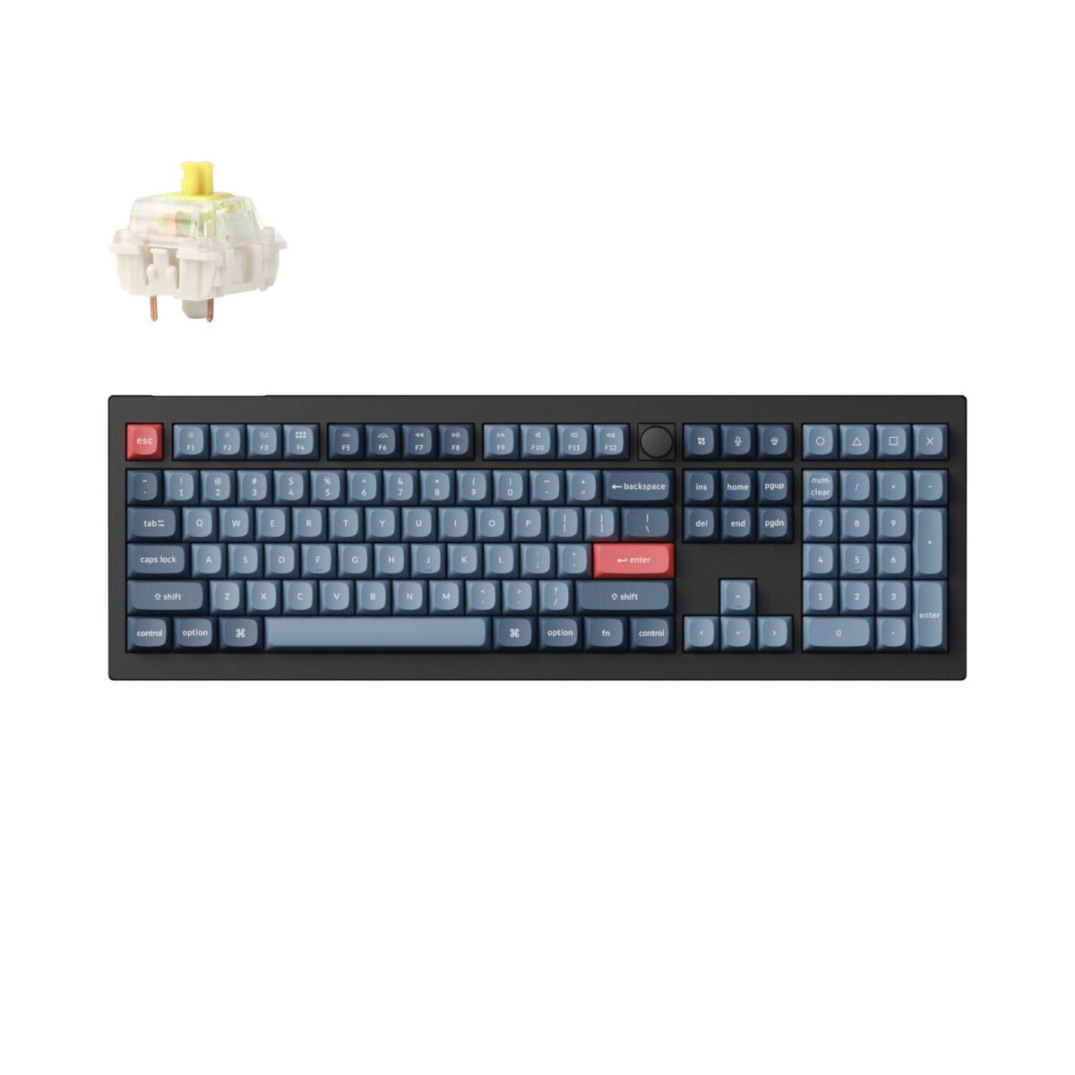 KEYCHRON-V6MAX-FULL-BAN-GATJUP-RGB-WL-KB-wr-01 Keychron V6 Max Wireless Custom Keyboard - BANANA Switch - Image 1