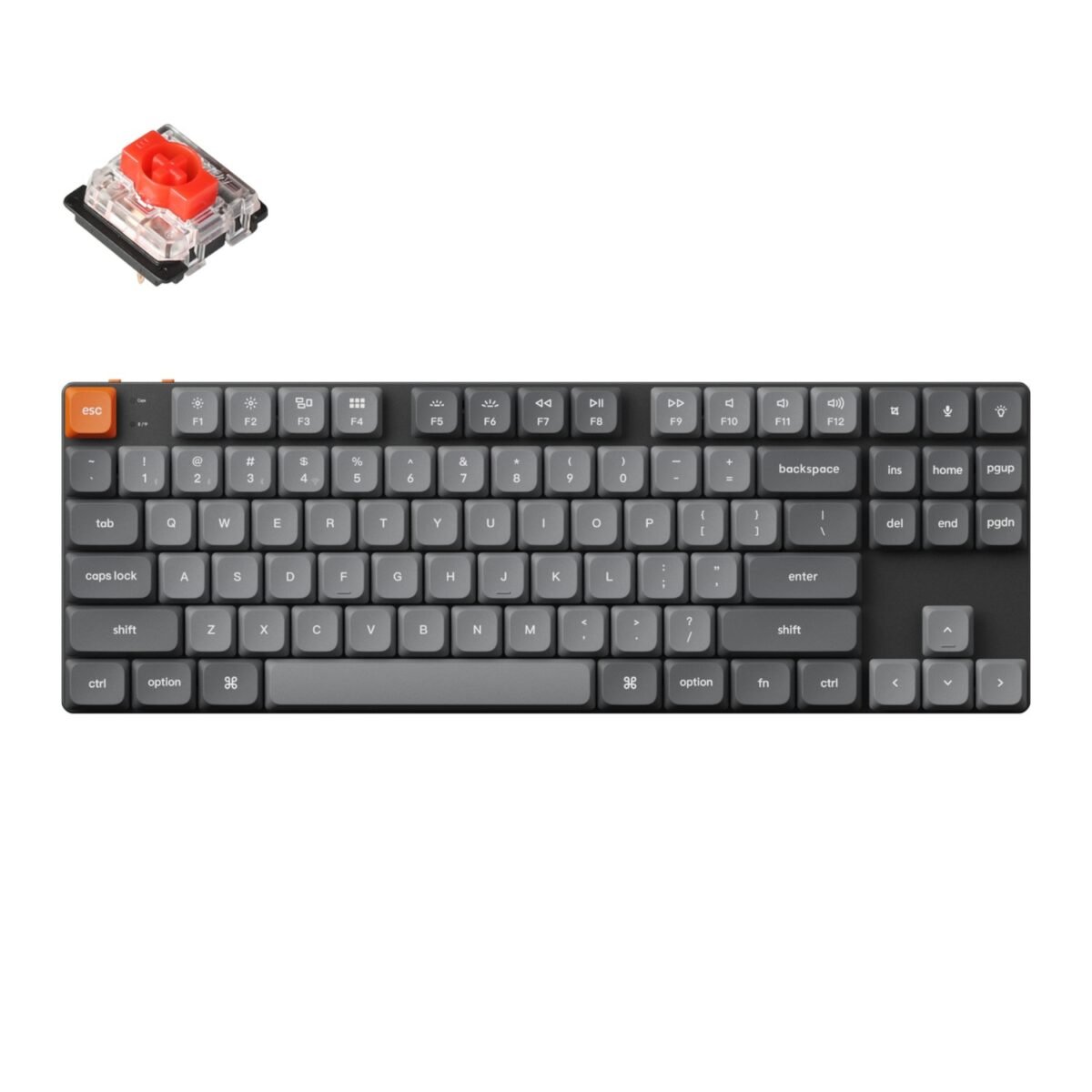 Keychron_K1M-H1_wr_01a Keychron K1 Max QMK/VIA 80% Wireless Custom Mechanical Keyboard | RED Switches - Image 1