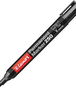 Luxor 250 Black Permanent Marker (Bullet Tip - Box of 12)