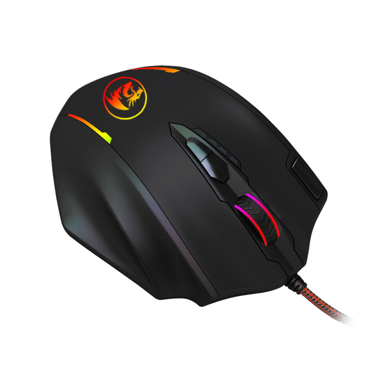 M908-4 REDRAGON IMPACT 12400DPI MMO Gaming Mouse - Black - Image 4