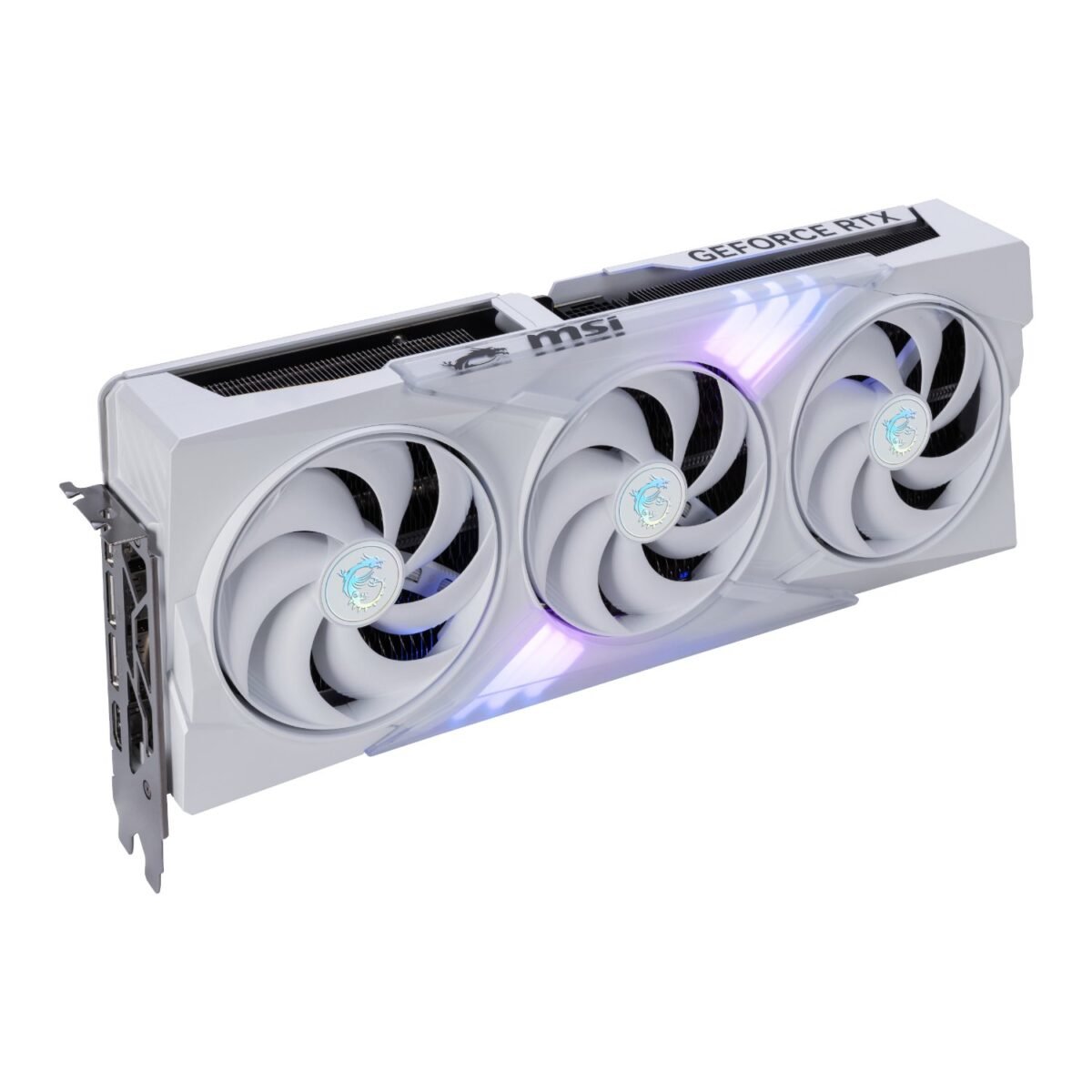 MSI_RTX5080GAMINGTRIOOC16GBWH_wr_03a MSI GeForce RTX 5080 GAMING TRIO OC 16G Graphics Card - White - Image 3