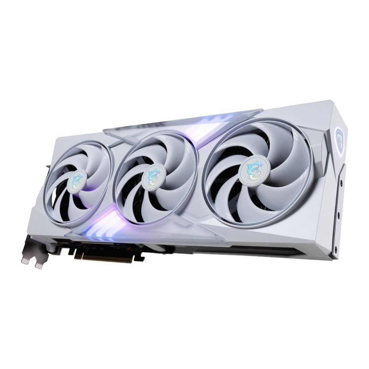 MSI_RTX5080GAMINGTRIOOC16GBWH_wr_04a MSI GeForce RTX 5080 GAMING TRIO OC 16G Graphics Card - White - Image 4