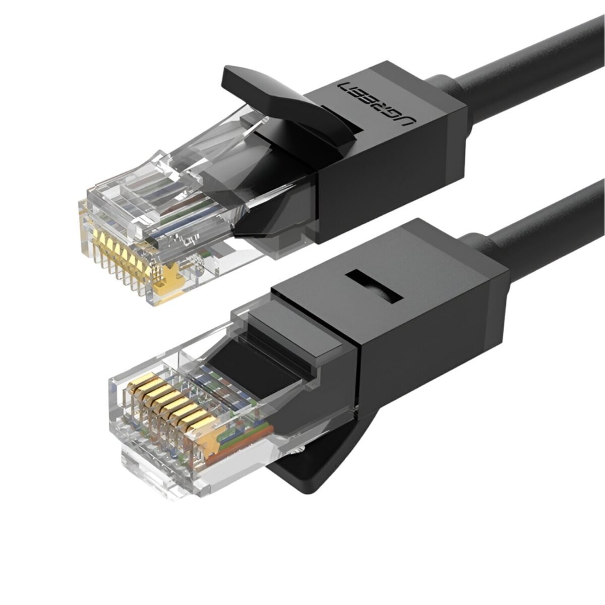 NW102-20158-wr-01 UGREEN NW102-20160 Cat6 UTP Ethernet Cable 2m - Black - Image 1