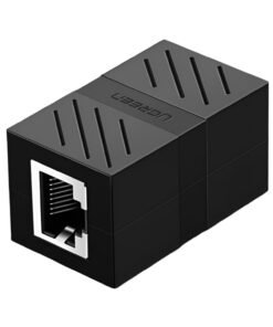 Alternative view of UGREEN RJ45 1Gbps Ethernet Cable Extender Adapter - Black