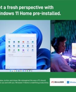Alternative view of PCBuilder AMD Ryzen 7 5700G HOME MASTER Windows 11 Desktop PC