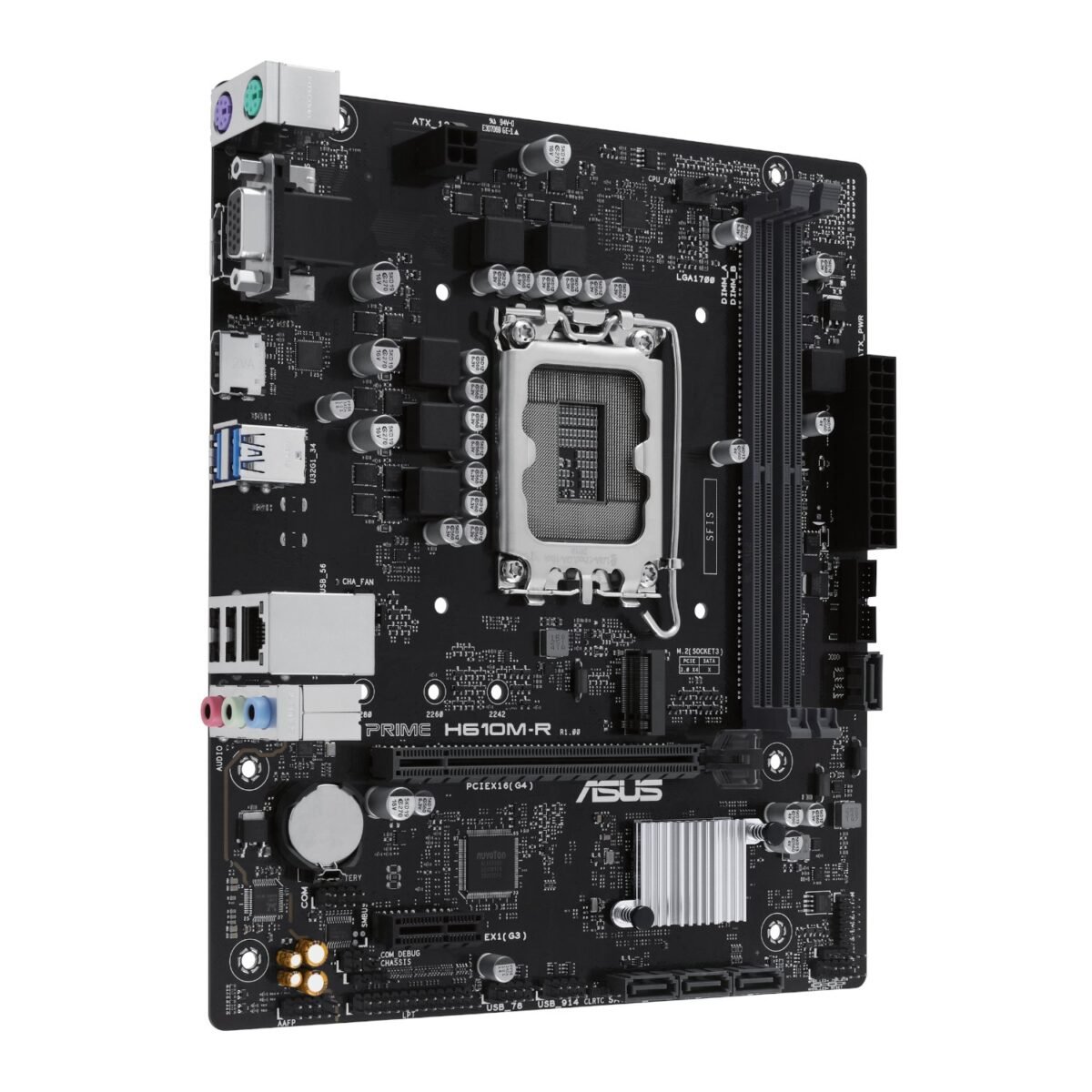 PRIME-H610M-R-SI_Asus-PRIME-H610M-R-LGA1700-Micro-ATX-Motherboard-Black_wr_03 Asus PRIME H610M-R LGA1700 Micro ATX Motherboard - Image 3