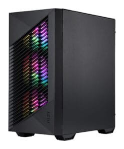 Alternative view of MSI PRO FORGE M050A Micro-ATX Gaming Chassis - Black