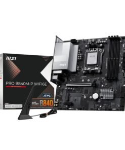 MSI PRO B840M-P Wi-Fi 6E AMD AM5 MATX Gaming Motherboard