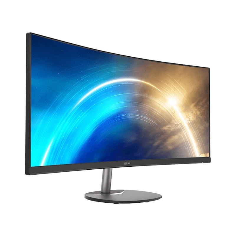PROMP341CQW_wr_02 MSI PRO MP341CQ 34″ VA Ultrawide Curved Pro Monitor (1500R, 3440x1440, 1ms, 100Hz) - Image 2