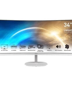 MSI PRO MP341CQ Professional Monitor 3440x1440 (UWQHD) VA 1ms 100Hz HDMI White