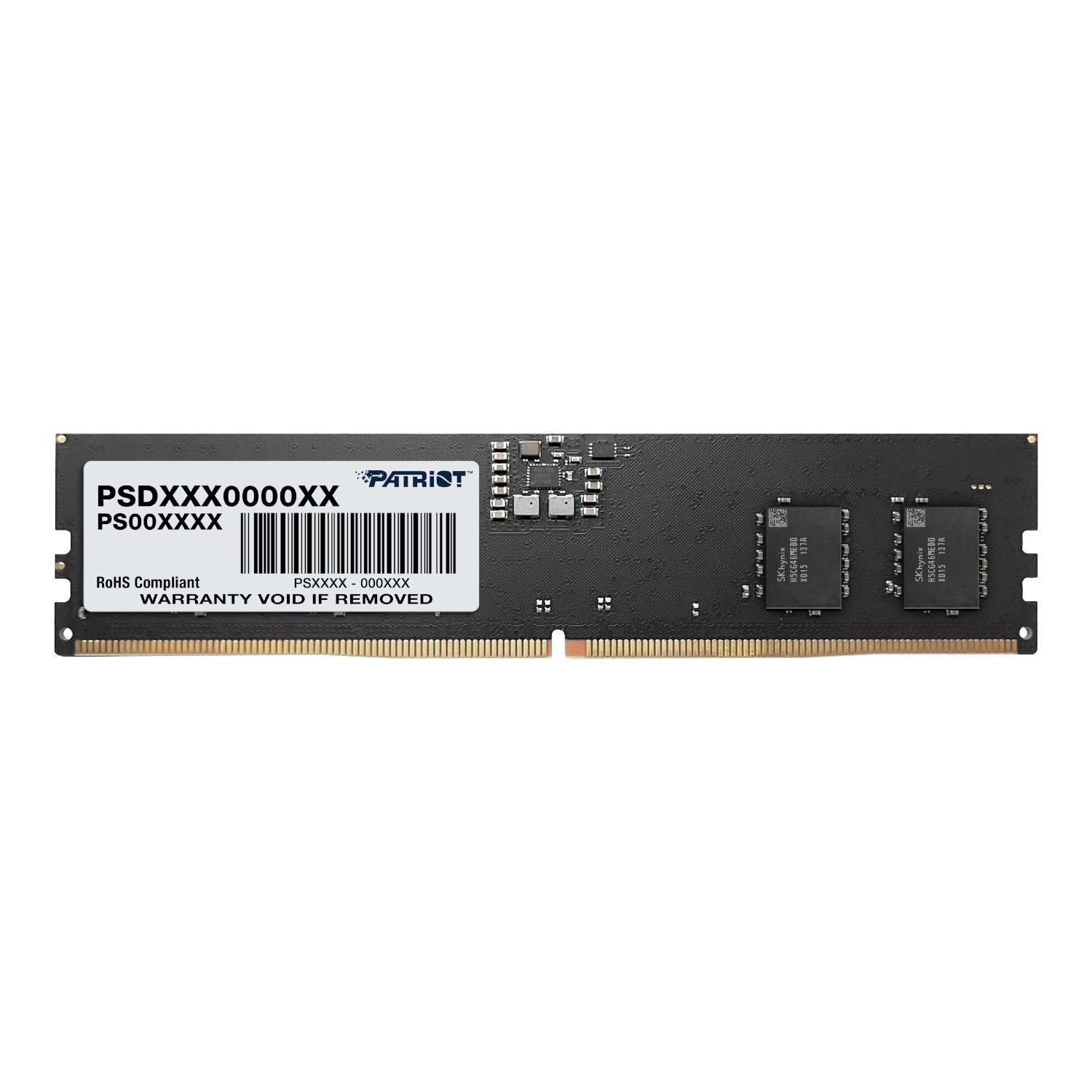 PSD516G480081_Patriot-Signature-Line-16GB-4800MHz-DDR5-UDIMM-Desktop-Memory_wr_01 Patriot Signature Line 16GB 4800MHz DDR5 UDIMM Desktop Memory - Image 1