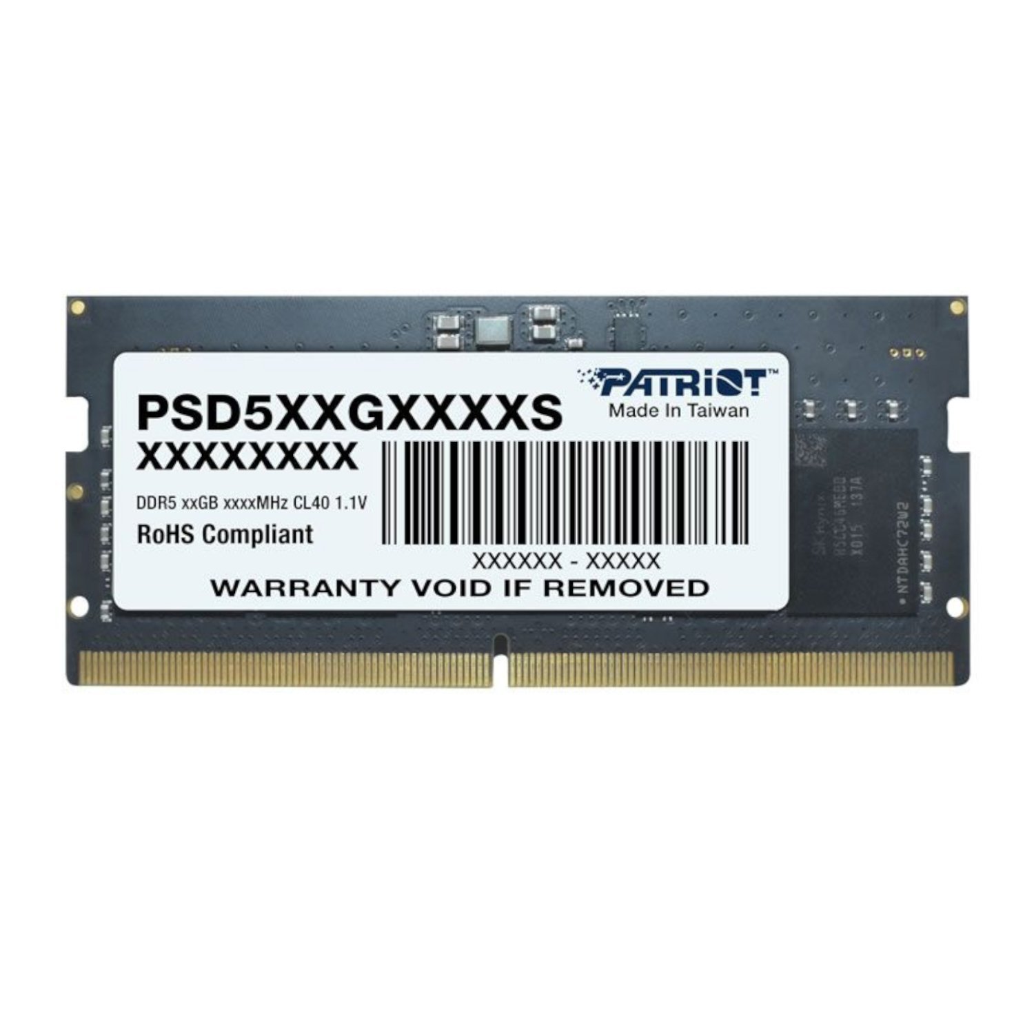 PSD516G560081S_Patriot-Signature-Line-16GB-5600MHz-DDR5-SODIMM-Notebook-Memory_wr_01 Patriot Signature Line 16GB 5600MHz DDR5 SODIMM Notebook Memory - Image 1