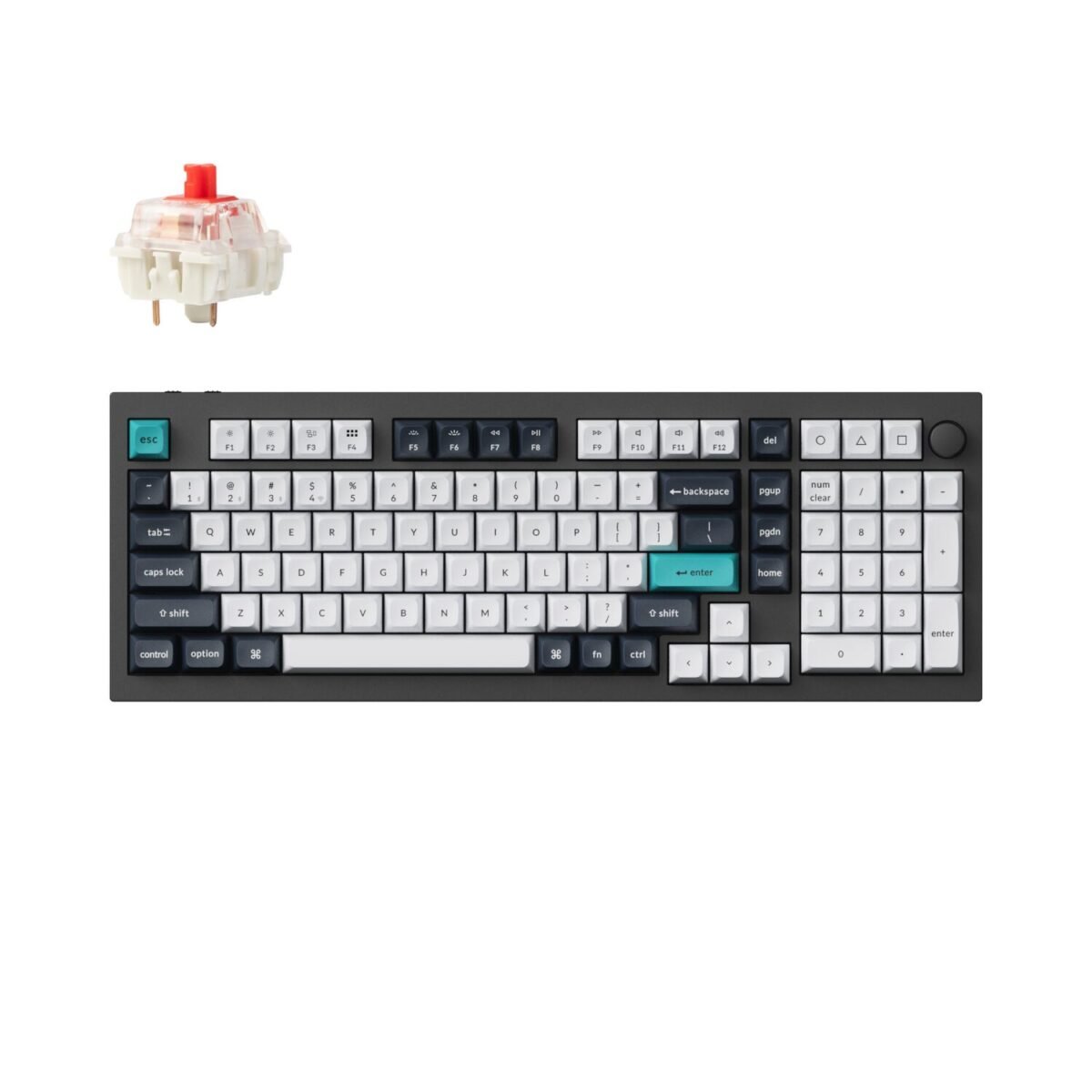 Q5M-M1-WR-01 Keychron Q5M-M1 QMK/VIA Wireless Custom Keyboard - Black - Image 1