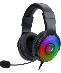 REDRAGON Over-Ear PANDORA USB (Power Only)|Aux (Mic and Headset) RGB Gaming Headset - Black