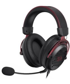 REDRAGON Over-Ear DIOMEDES Honeycomb 3.5mm AUX Gaming Headset - Black